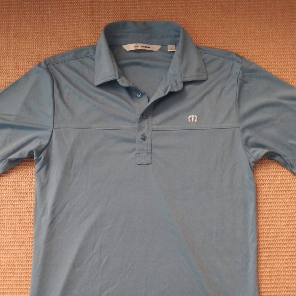 Travis Mathew Men's Polo Golf Carolina Blue size Small